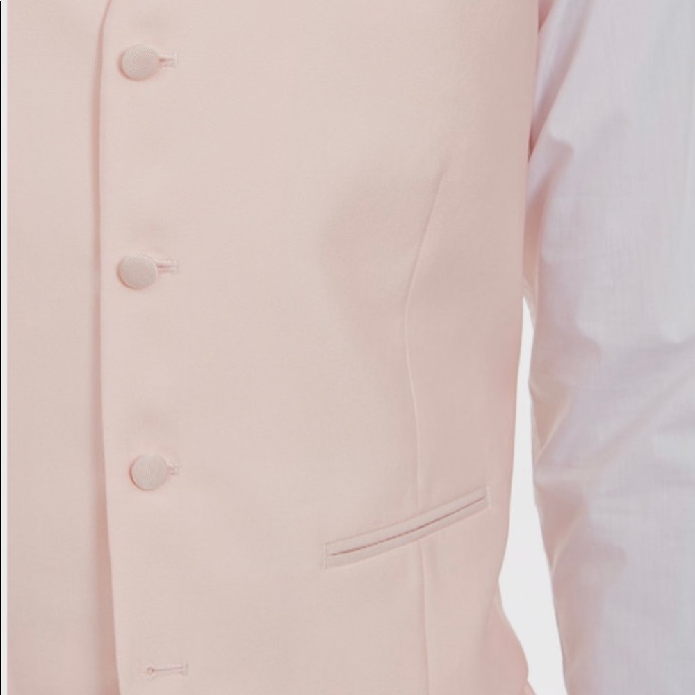 Alfani men’s 3 piece Tuxedo/suit , light Peach 46R - Picture 6 of 9